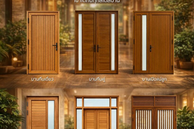 6 บานเปิดอลูมิเนียมลายไม้ยอดนิยม 2026