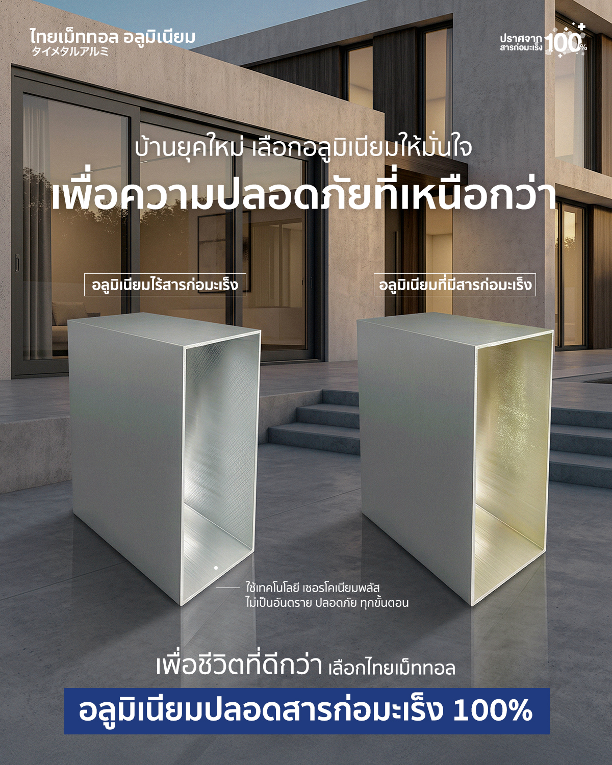 อลูมิเนียมปลอดสารก่อมะเร็ง